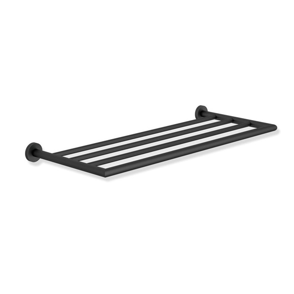 HEWI Matt Black Towel Shelf